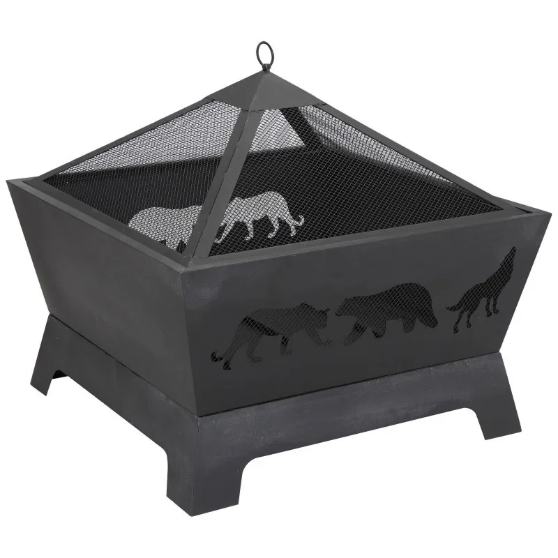 

Barrone Fire Pit Outdoor Patio Garden Backyard Stove Firepit Brazier Fireplace