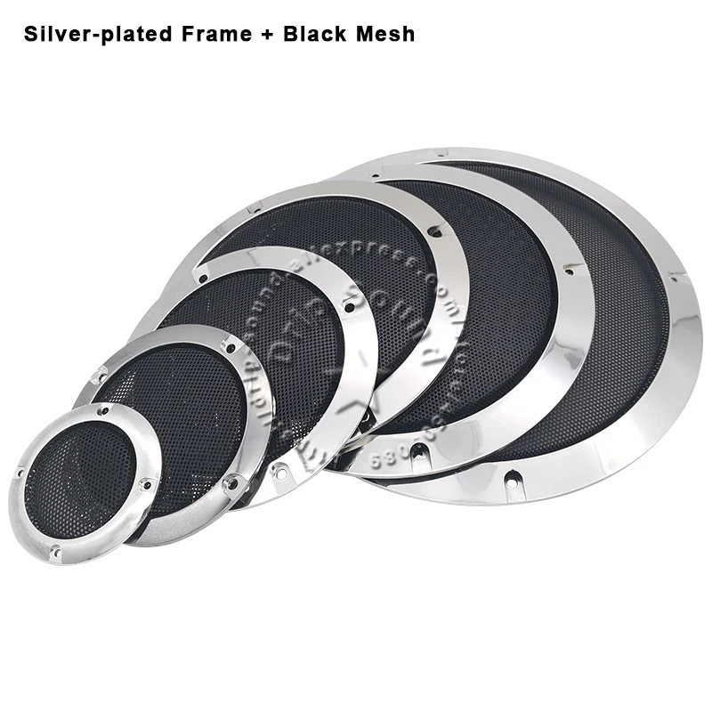 For 2"/3"/4"/5"/6.5"/8"/10" Inch Speaker Conversion Net Cover Car Audio Decorative Circle Metal Mesh Grille Protection 6A