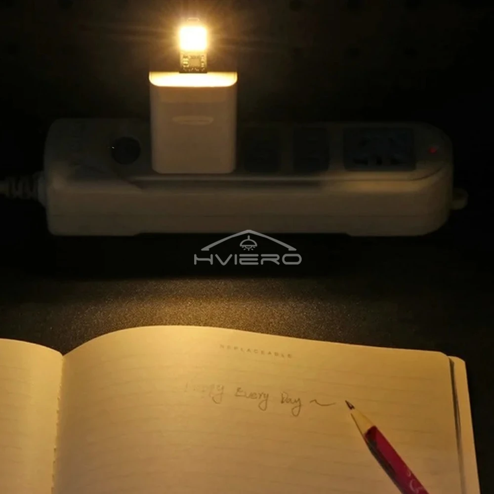 Portable Mini USB Power 3 LED Night Light 1W 5V Touch Dimmer Warm White Light for Power Bank Computer Laptop Keyboard Lamp