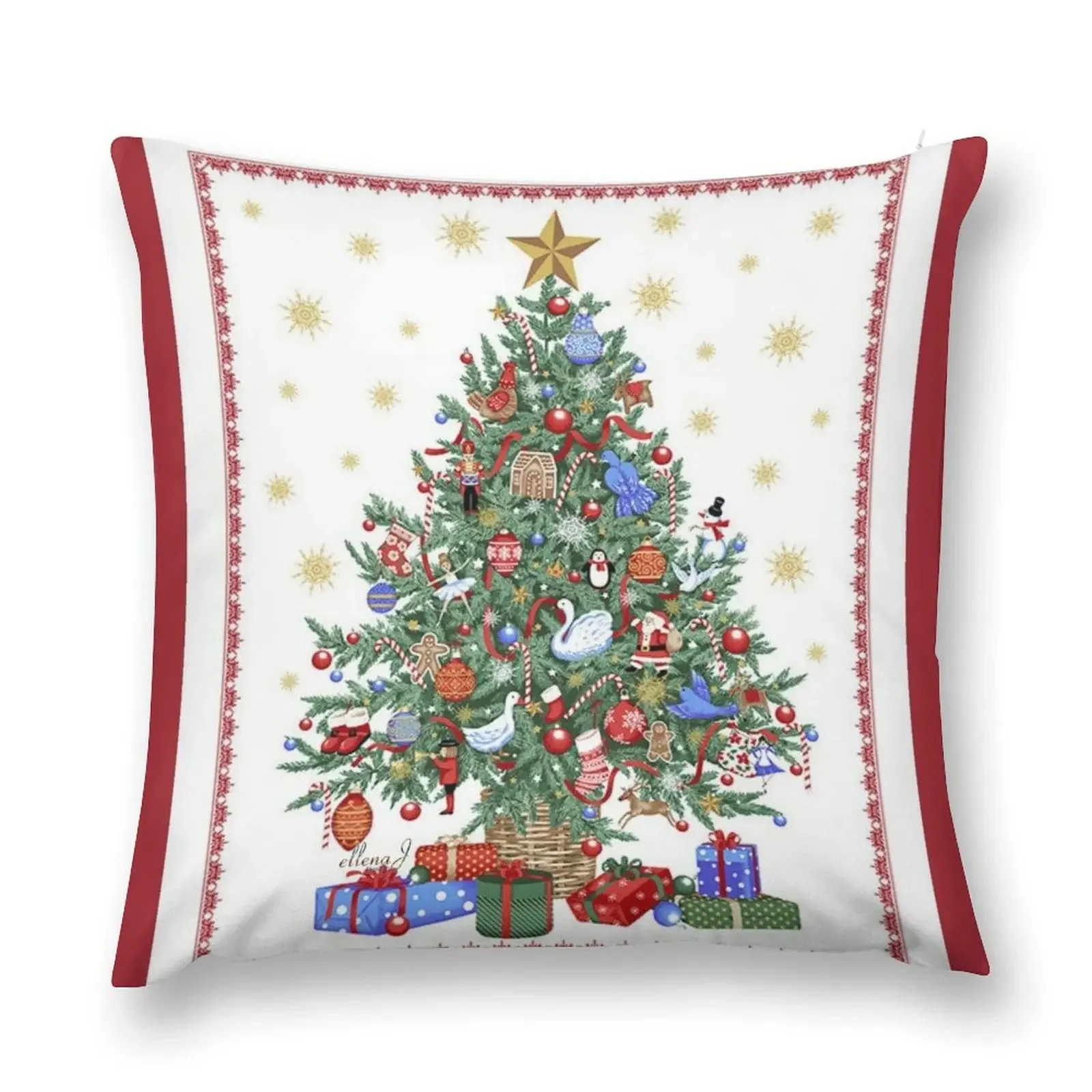 Retro Chritmas Throw Pillow Sofa Covers Cushions For Decorative Sofa Pillow Covers Decorative Decorative pillow case