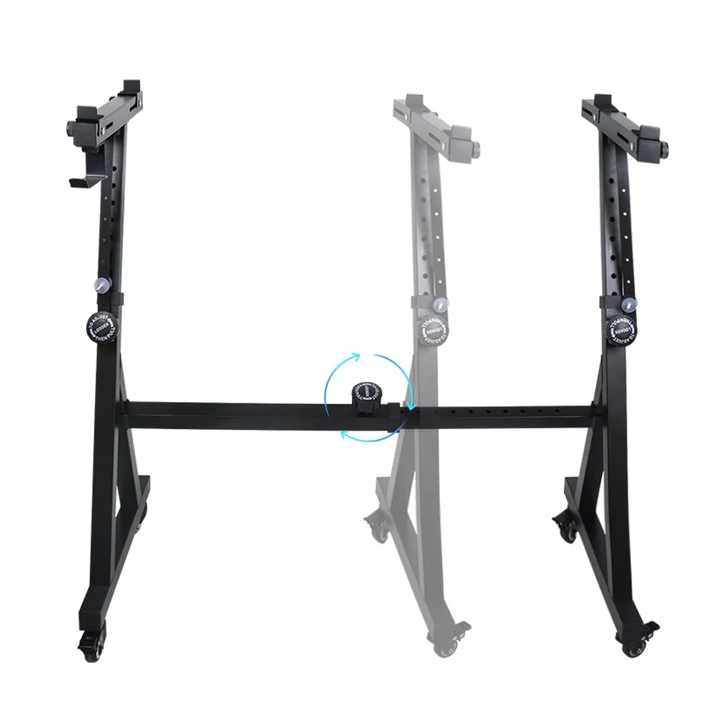 Portable Heavy-Duty Piano Keyboard Stand Z-Shaped Digital Adjustable Universal Wheels for 54-Key 88-Key Musical Instruments