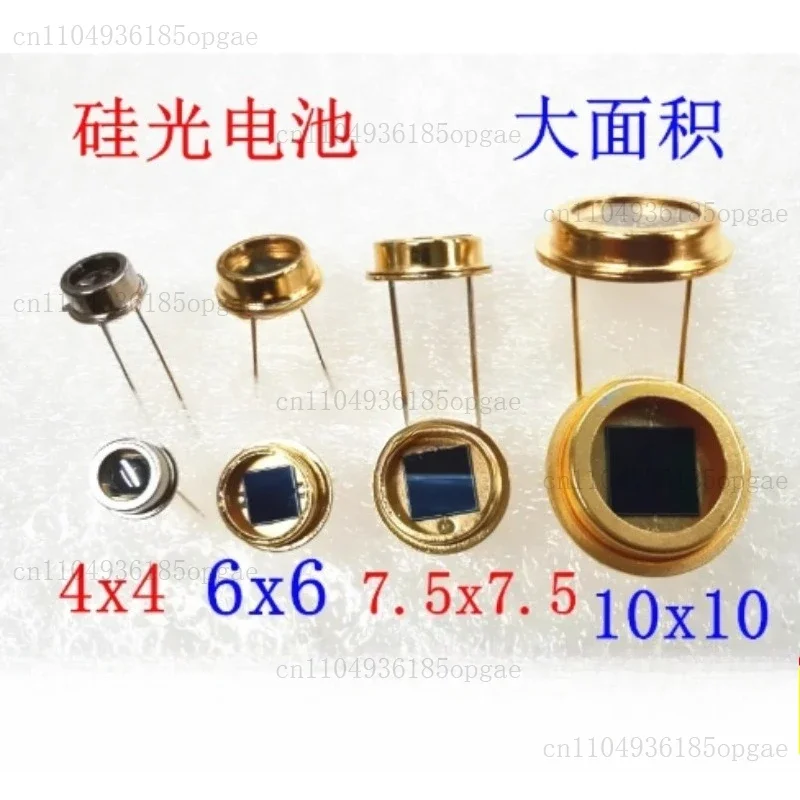 Silicon Photocell Photodiode 4x4 6x6 7.5x7.5 10x10mm Large Area