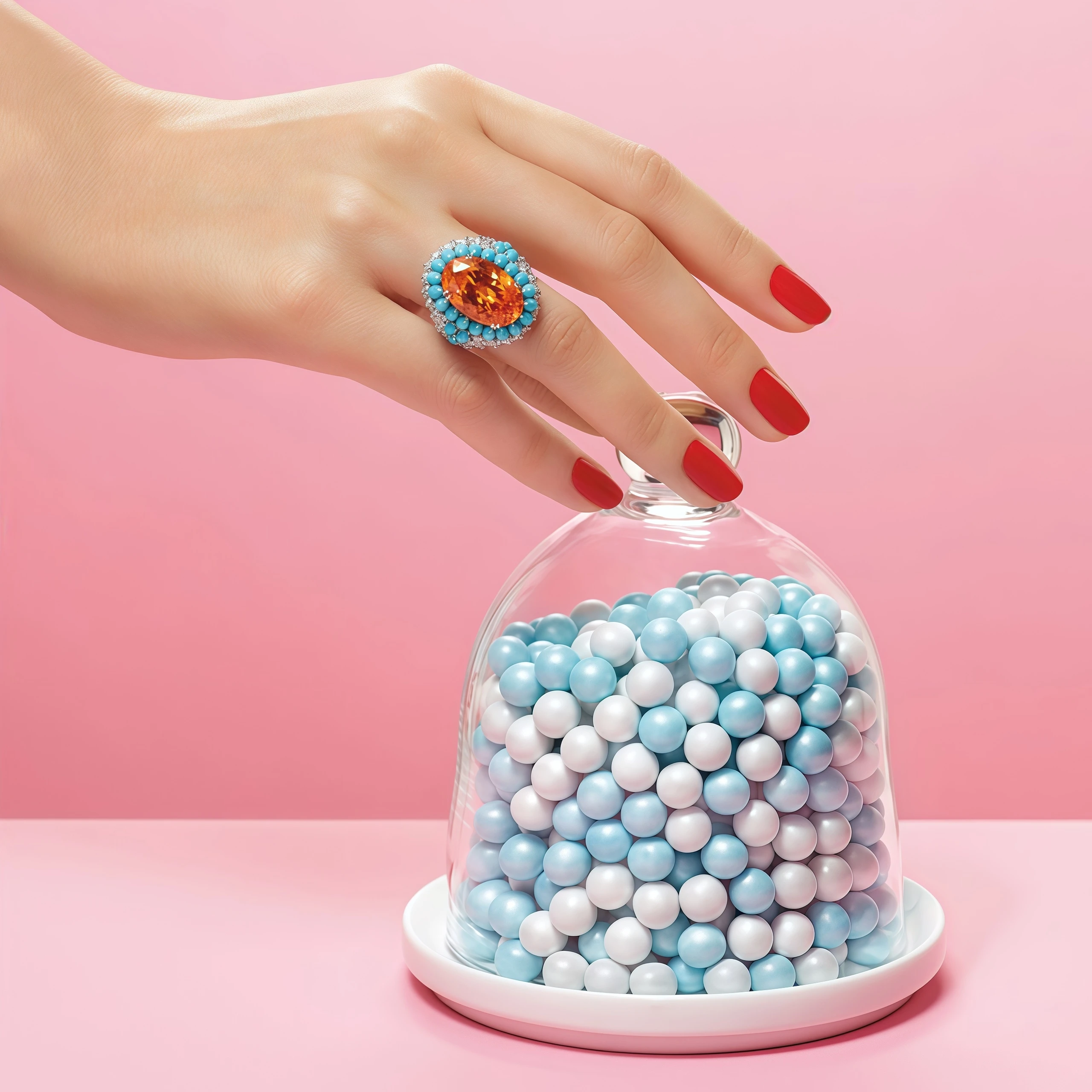 

WINKIN WINSIN бренд MST Tutti Frutti кольца из стерлингового серебра 925 пробы для женщин высокоуглеродистый бриллиант цветок конфеты красочные кольца ювелирные изделия