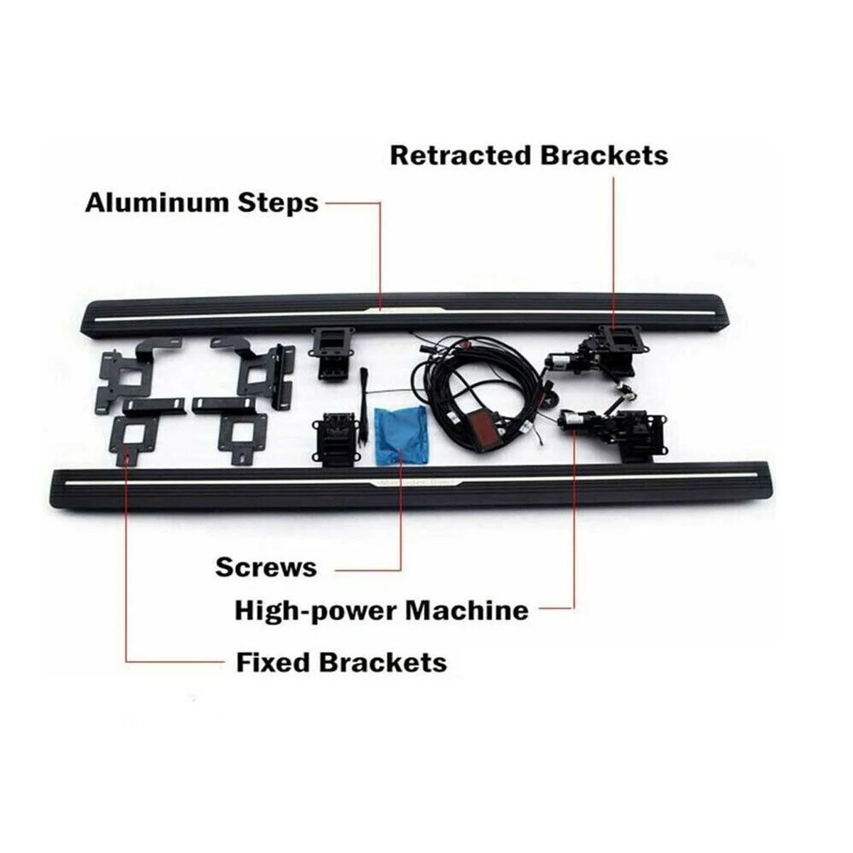 Deployable Running Boards Fit For LR Defender 130 2022 2023 Side Steps Nerf Bars