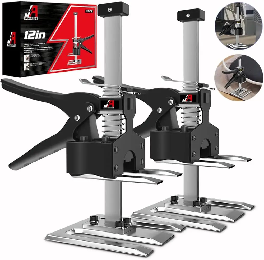 

2-Pack Labor-Saving Arm Jack Handle, 12-inch Multifunctional Tool for Cabinet & Tile Installation, Load Capacity 440LBS
