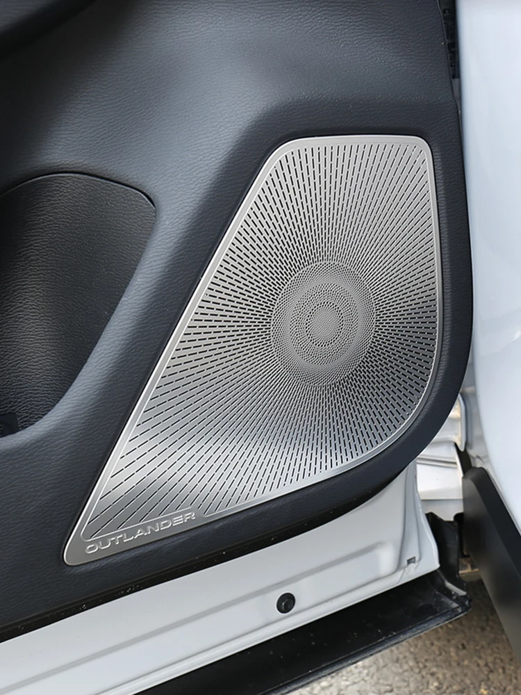 

For Mitsubishi Outlander 2023 Car Door Audio Speaker Cover Car Door Loudspeaker Protective Sticker Car Styling Accessories
