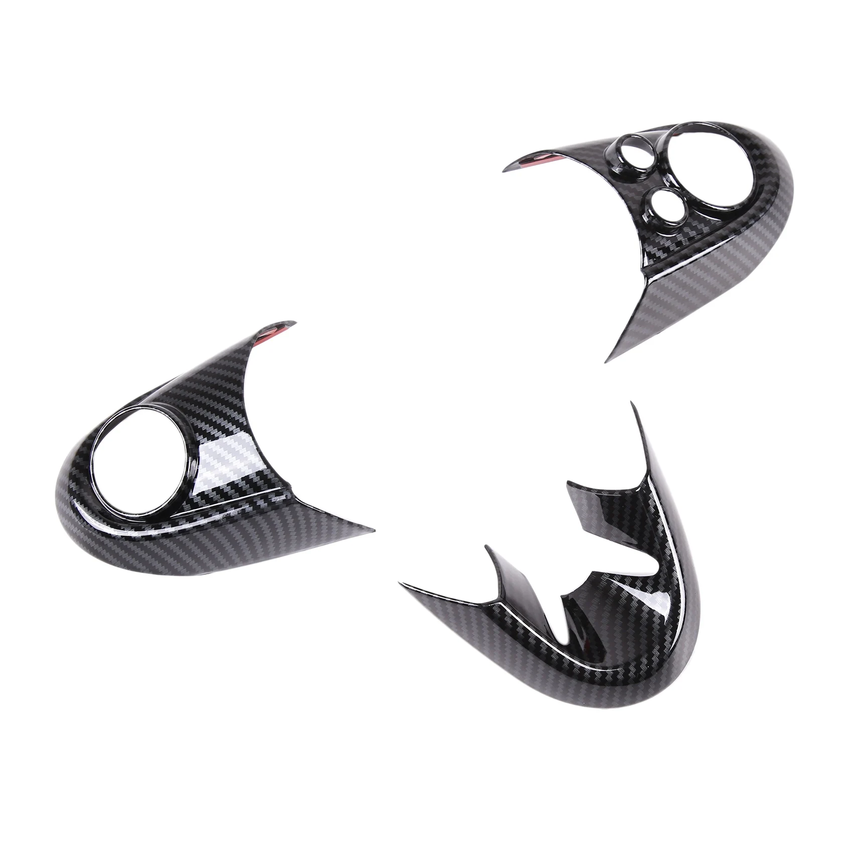 

Car Steering Wheel Cover Carbon Fiber ABS Sticker Cover Trim for-BMW MINI Cooper F54 F55 F56 F57 F60