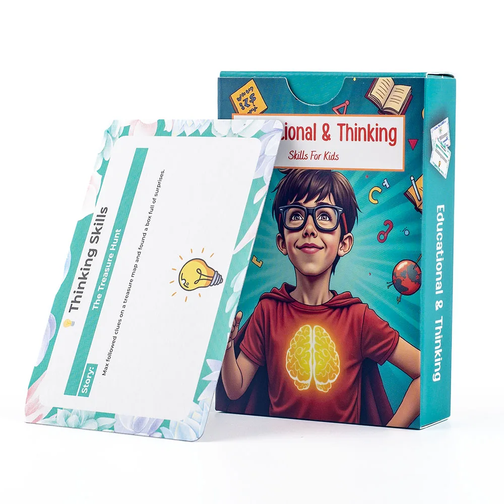 

Educational & Thinking Skills Cards for Kids 55pcs/set Child Logic Skill Development Card Interactive Activities Board Game