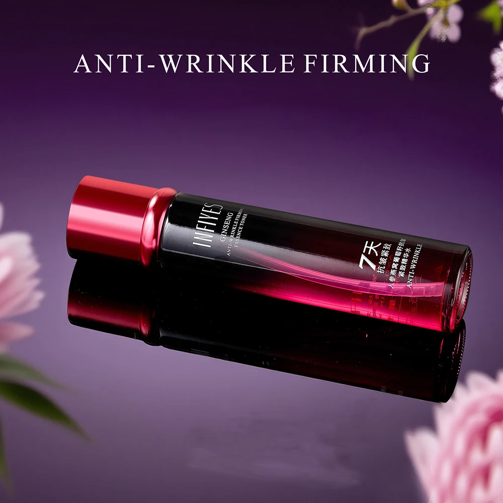 Ginseng Bird's Nest Grape Seed Anti Wrinkle Firming Essence Water Facial Moisturize Tighten Delicate Smooth Skincare Face Toner