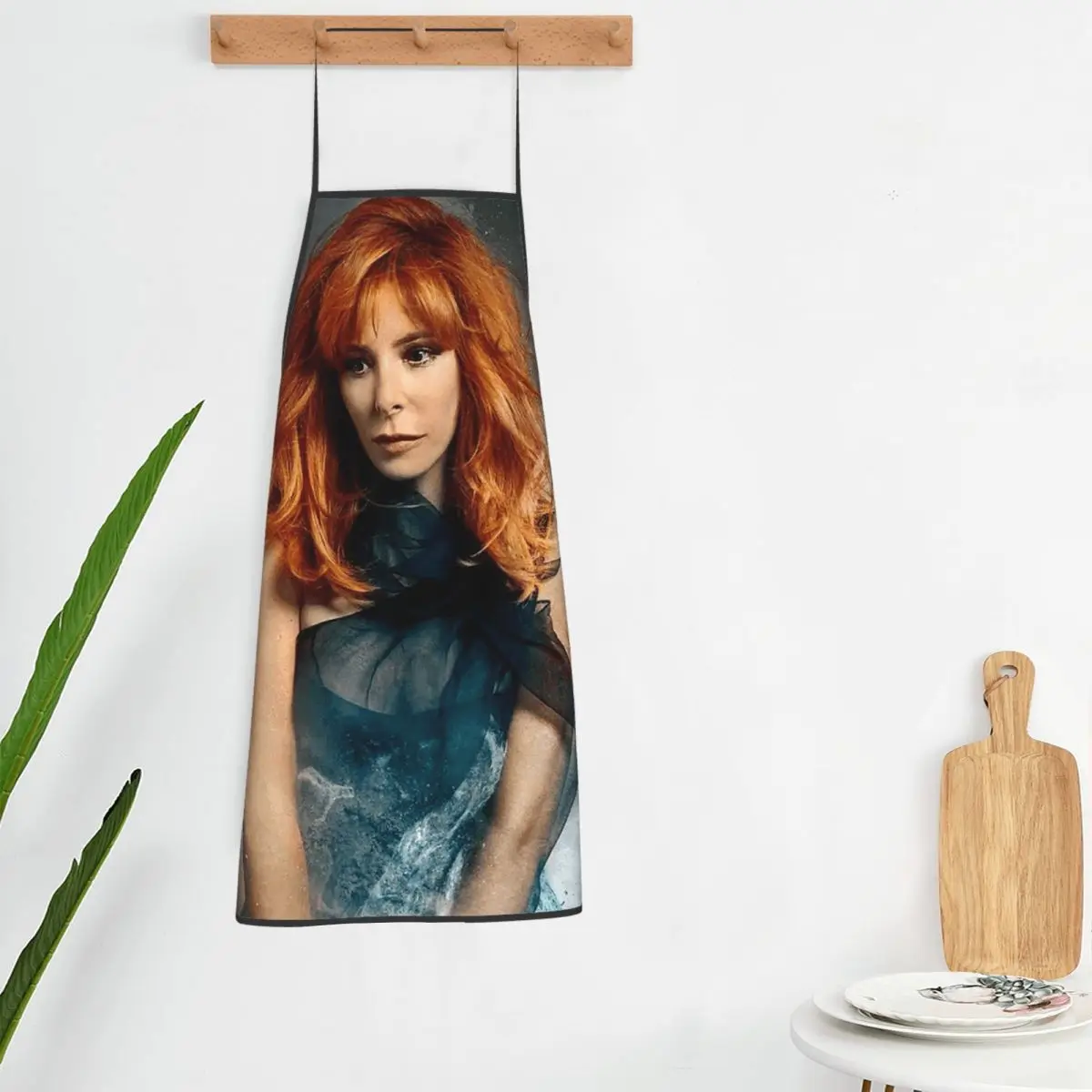 

Фартук-нагрудник Mylene Farmer для женщин и мужчин, без рукавов, для кухни, уборки, рисования, в стиле французской поварской одежды