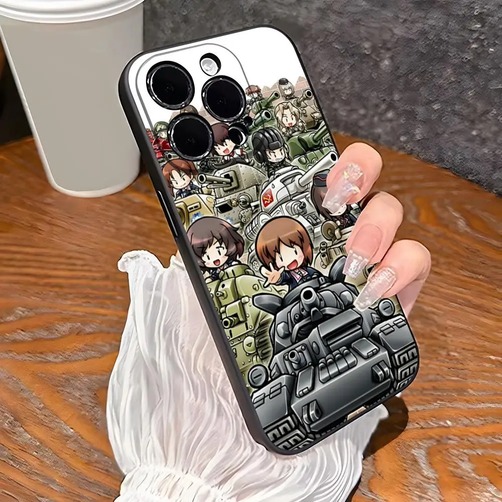 Girls Und Panzer Phone Case For Iphone 16 Plus 15 14 Pro Max 13 Mini 11 12 Xr X Xs 6 7 8 SE Plus Back Cover