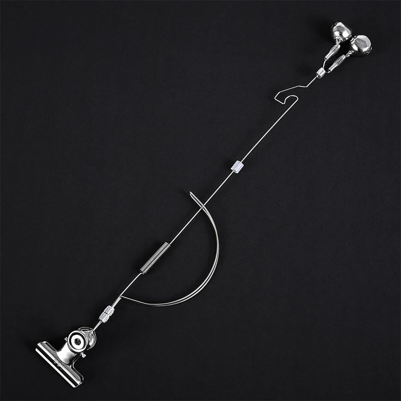 1Pc 2Pcs Fishing Bite Alarm Stainless Steel Night Fishing Alarm Bells Adjustable Anti-corrosion Fishing Rod Bite Bait Alarm