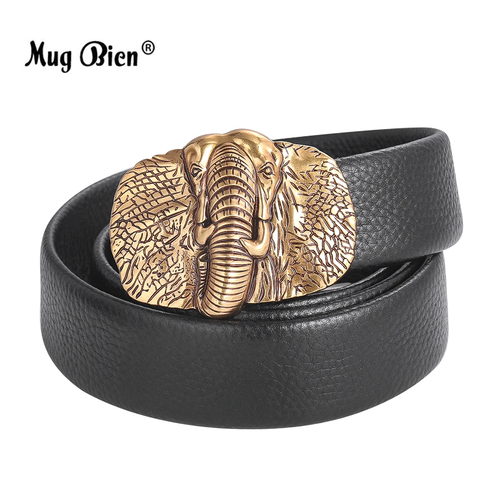 Men's Elephant Alloy Belt Buckle Handmade Belt Components DIY Western Cowboy Punk Rock Style Waistband Buckle Jeans Accessories