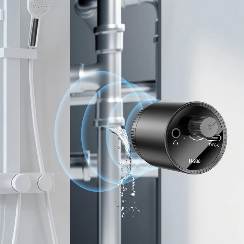 

New Upgraded Water Leak Sound Pickup Sensor Wall Pipe Sound Collector Industrial Wireless Leak Detector High Sensitivity Audio