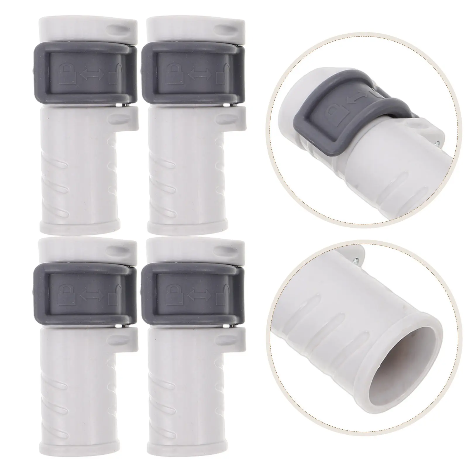 

12Pcs Mop Pole Clamp Fastener Telescopic Extension Pole Locking Clip Replacement Part for Mop Handle Rod Connection Quick