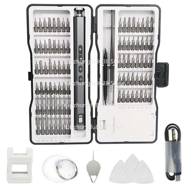 

Набор прецизионных отверток 88 в 1, набор инструментов для ремонта с магнитной дрелью, подходит для мобильных телефонов и компьютеров, набор отверток