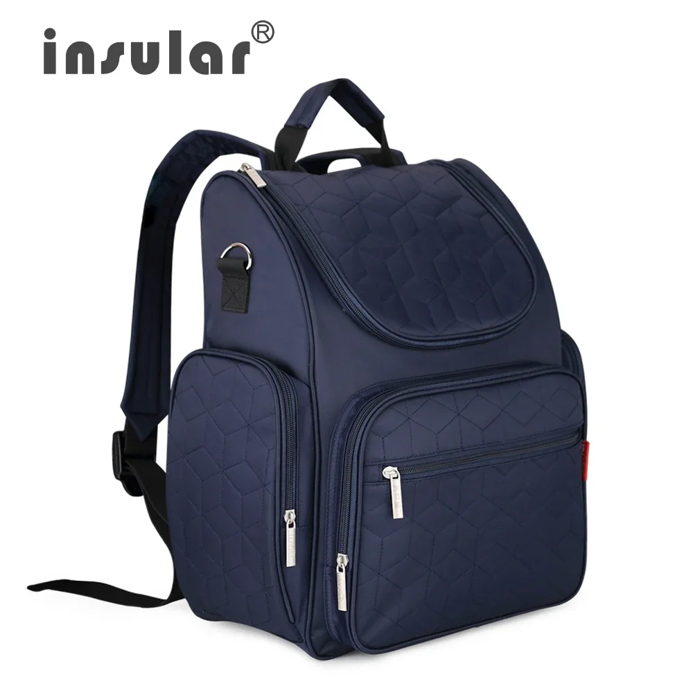 Insular Baby Diaper Bag Backpack Mommy Maternity Stroller Nappy Backpack Large Capacity Nursing Changing Bag For Baby Stroller