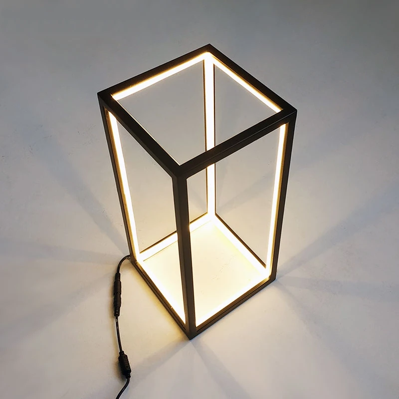 Modern minimalist table lamp led line lamp Nordic creative ins wind bedroom bedside Desk lamp Home Indoor Deco lighting Fixtures