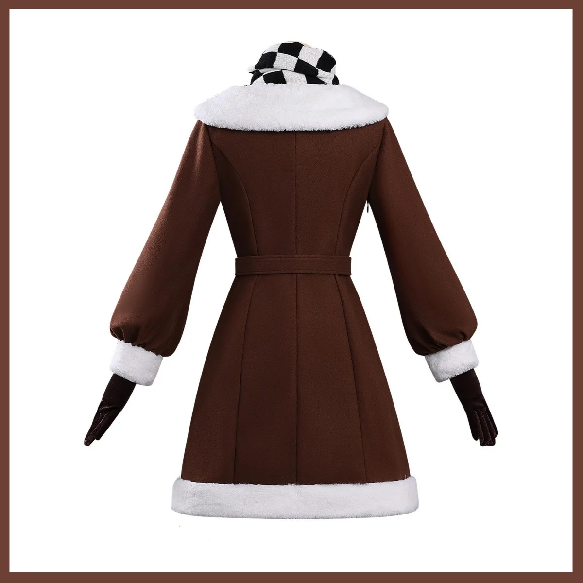 Anime Game Reverse:1999 Sonetto Cosplay Costume St. Pavlov Foundation Winter Coat Scarf Hat Wig Woman Cute Christmas Suit - view 4