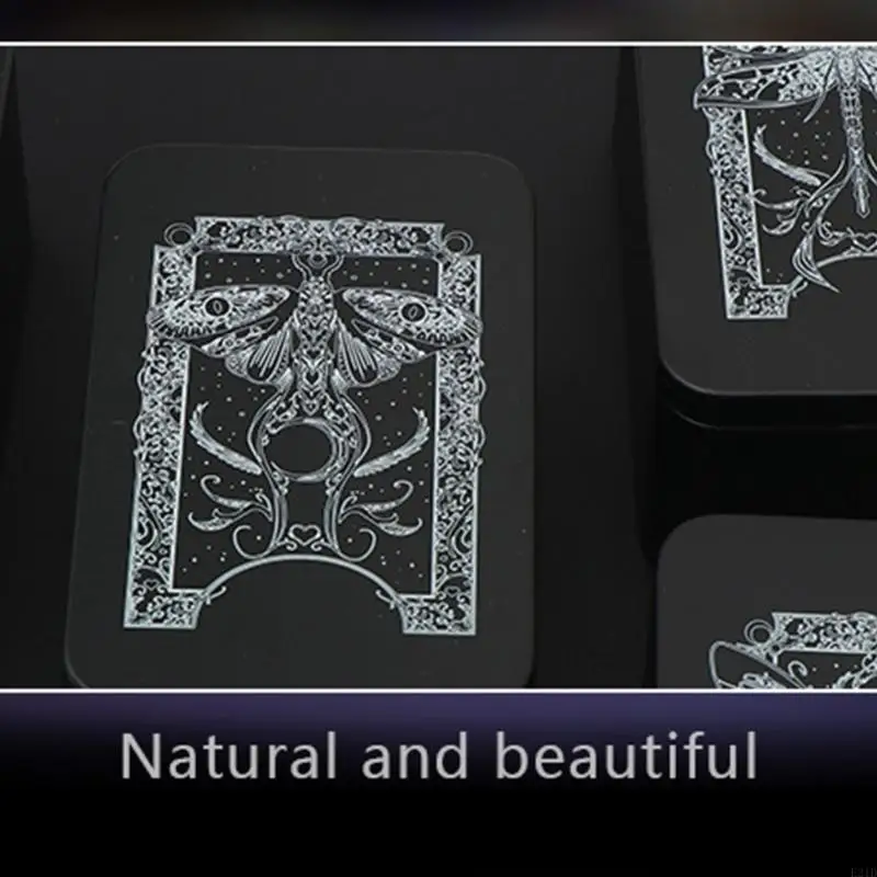 Metal Game Card Box Playings Tarots Container Storage Case Packing Box Playings Cards Box Empty Candy Storage Case