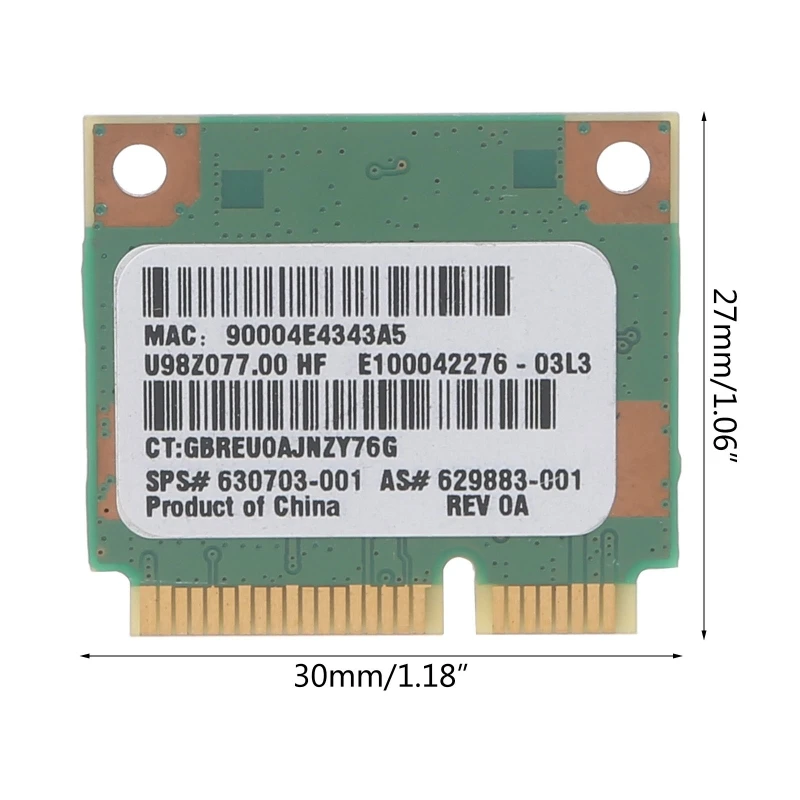 150Mbps Ralink Rt5390 Nửa Mini Pcie Wlan Wifi Thẻ Mô-đun Thay Thế Cho CQ56 57 62 G7 4230 4330