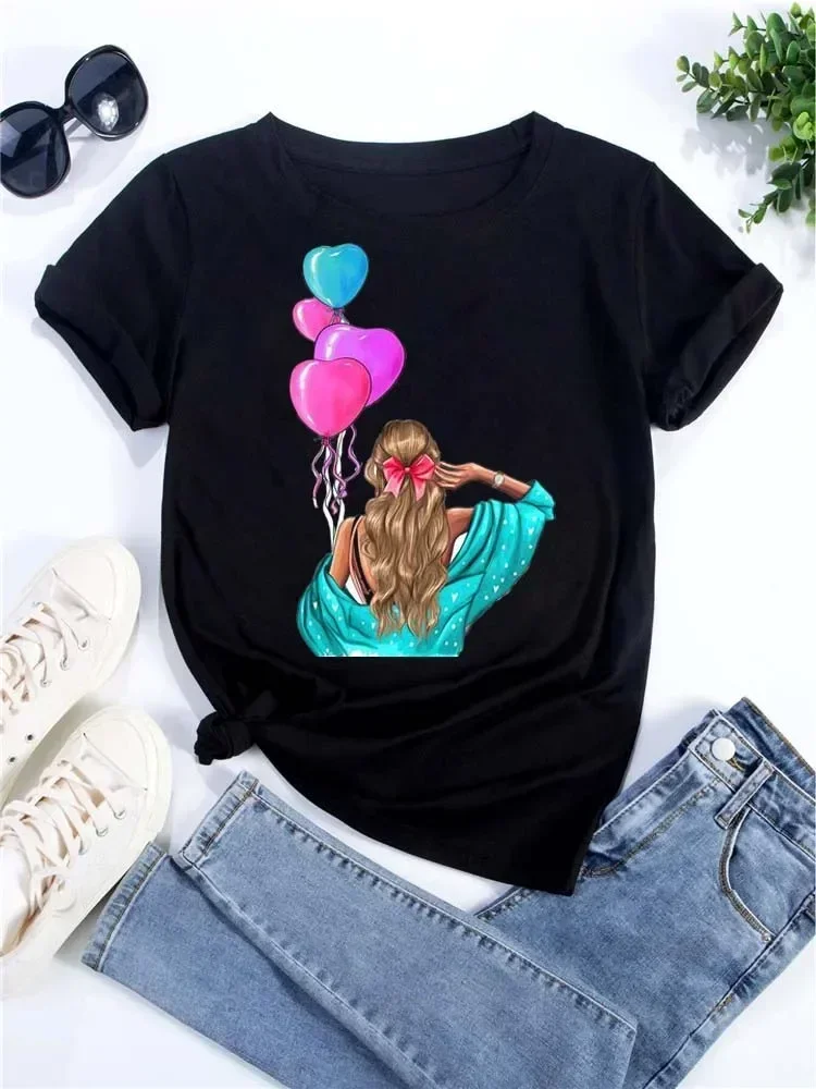 Women's Plus Size T-shirt Graphic Short Sleeve Clothing Top, Loose and Casual, Soft and Comfortable Breathable, Outdoor Sports
