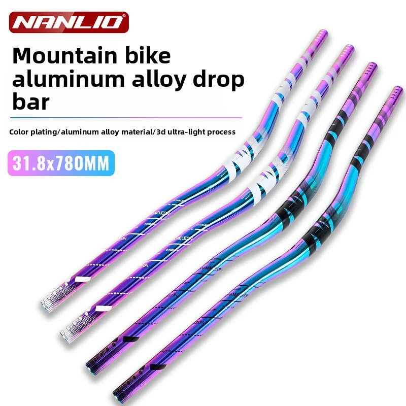 Bolany Schwalbenförmiger Mountainbike-Lenker aus Aluminiumlegierung 31,8*780MM MTB-Fahrradteile Lenker für Fahrräder