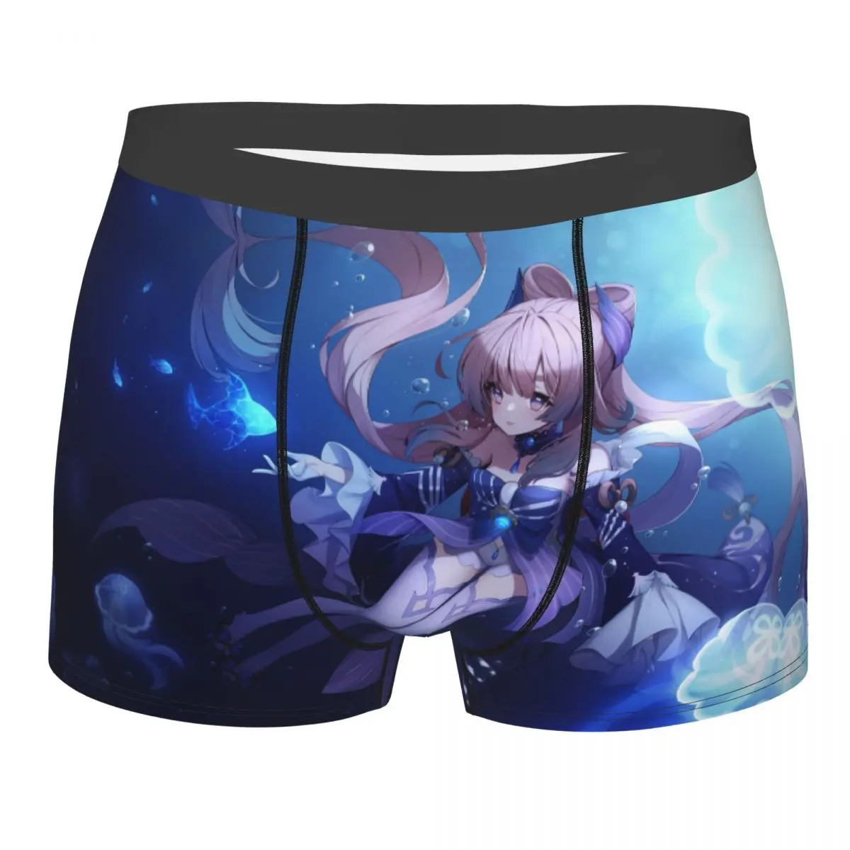 

Sangonomiya Kokomi Genshin Underwater Underpants Breathbale Panties Man Underwear Print Shorts Boxer Briefs