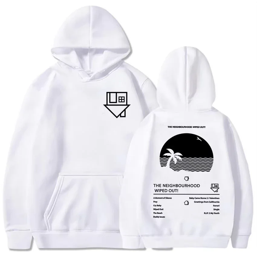 Album Wiped Out Printing Hoodies NBHD The Neighbourhood Band Sweatshirts LongSleeve Hooded Pullovers environmental protection