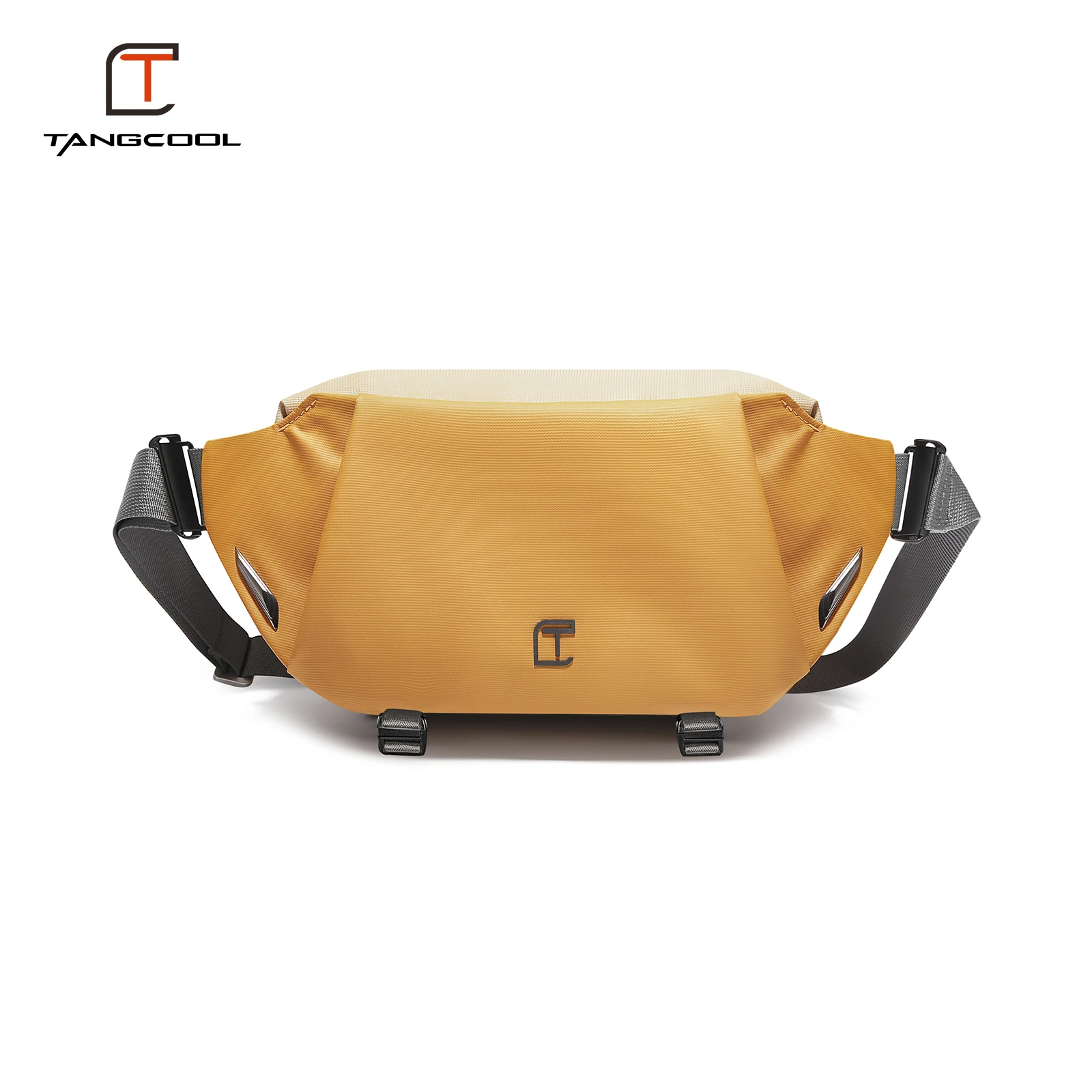 TANGCOOL Men Daily Use Crossbody Bag Basic Multi-Pocket Chest Bag