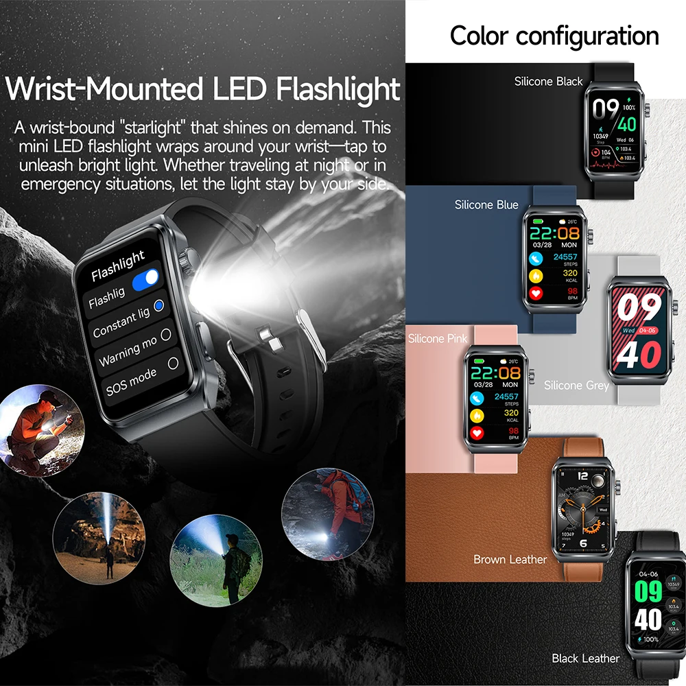 TK73 Fitness Tracker Health Smart Watch 1.57
