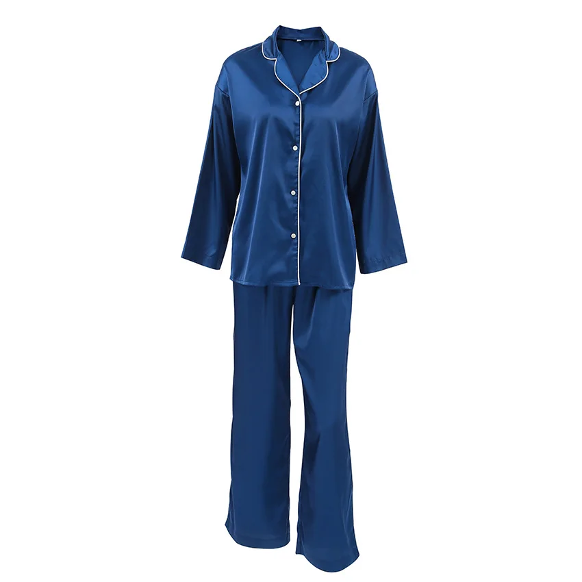 Ensembles de pyjamas pour femmes, vêtements de détente décontractés, manches longues, pantalons longs, tenue confortable