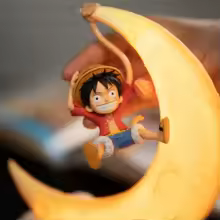 Genuine One Piece Luffy Night Light Anime Peripheral Desktop Decoration Magnetic Control Moon Lamp Children Birthday Toy Gift - AliExpress 