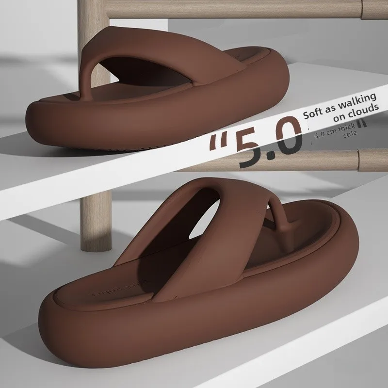 

Non-Slip Comfortable EVA Style Indoor Outdoor Wear Thick Heel Increase Height Home Slippers Soft Bottom Summer Sandals