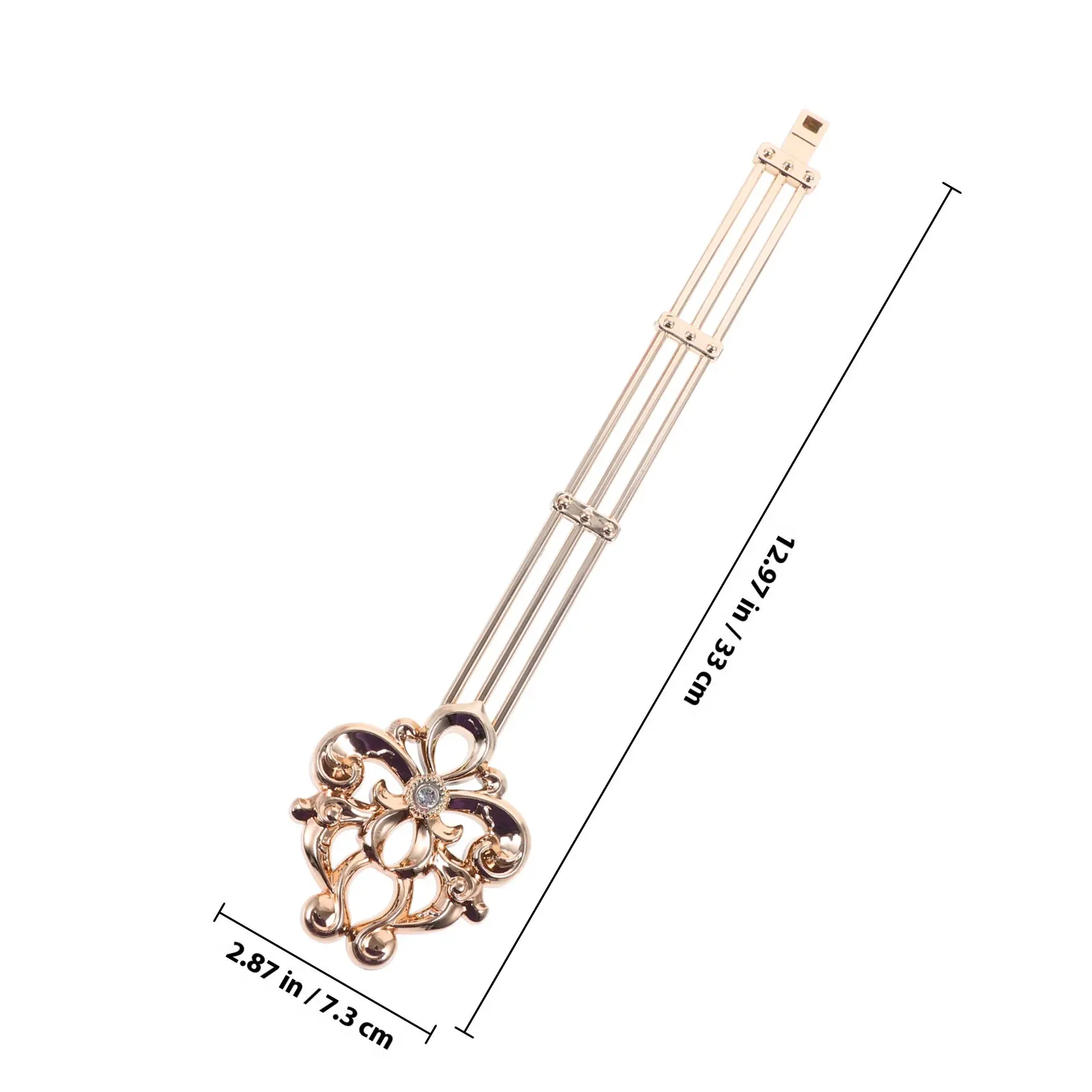 Quartz Clock Pendulum Replacement Meticulously Crafted Metal Plastic Pendulum with Bling Rhinestones Clock DIY