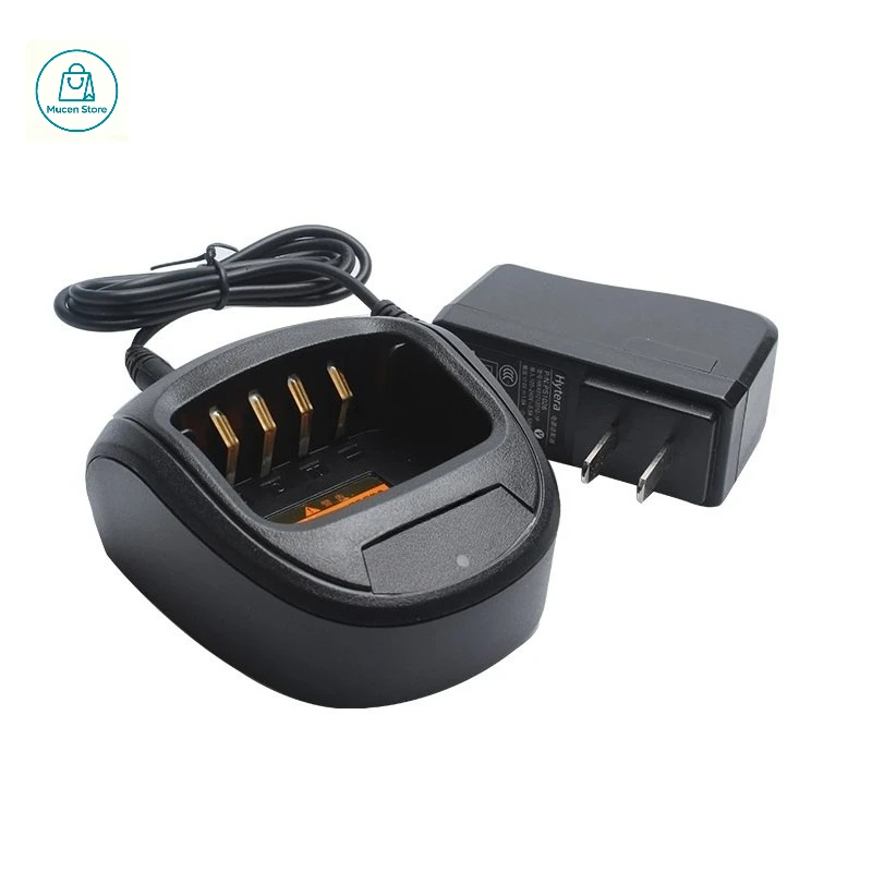 CH10A03 Walkie Talkie Desktop Fast Charger Fit Hytera TC610 TC620 Series Radio BL2001 BL1204 Battery