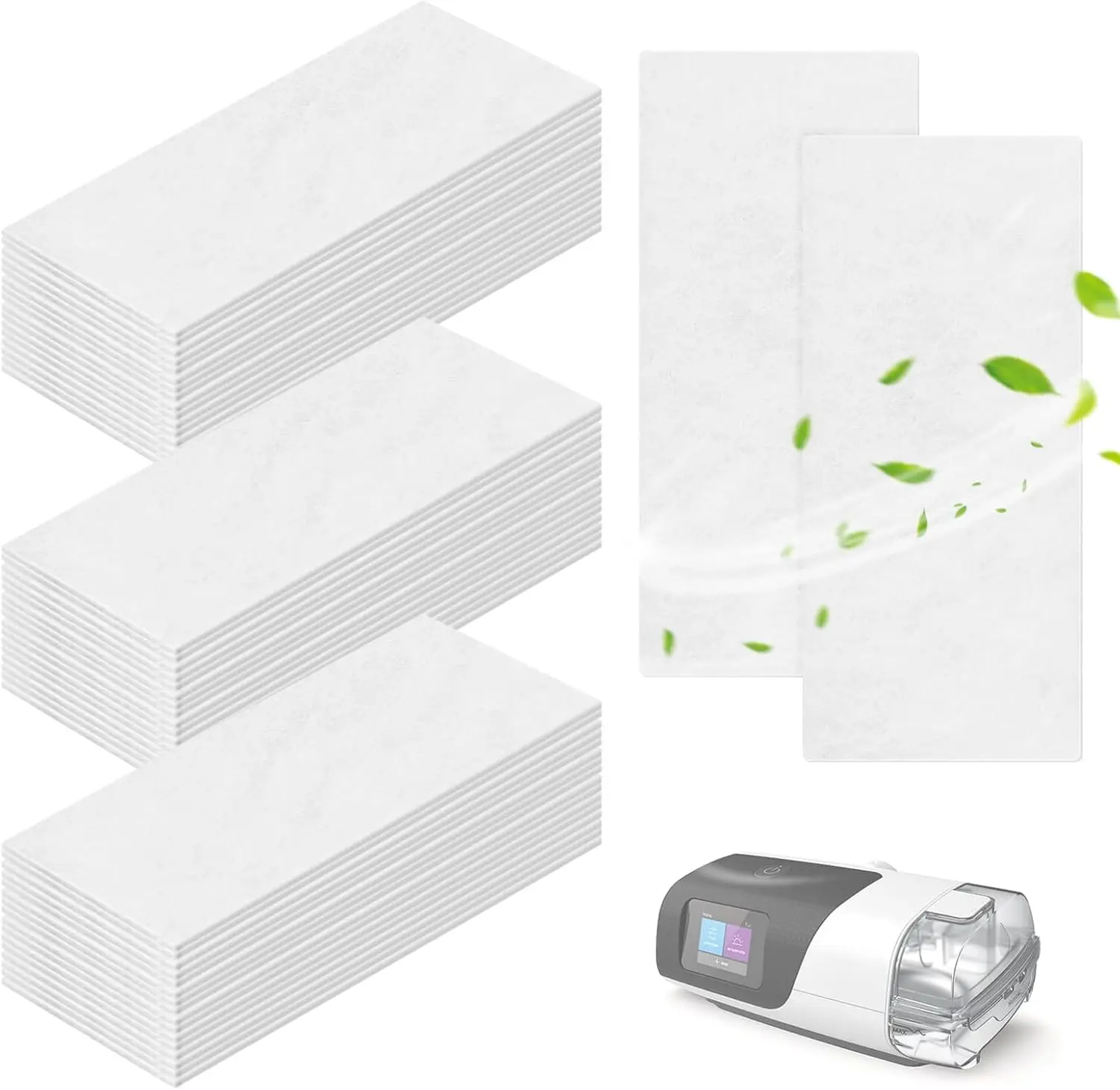 50 packs of CPAP filters compatible with Resmed Airsense 11, filter supplies replacement parts