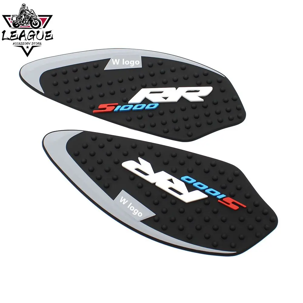 S1000RR 2024 For BMW S1000RR 2019-2024 Motorcycle New Rubber 3D Fuel Tank Sticker Pad Anti Slip Traction Logo Decal