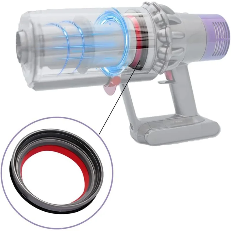 YCOC-anillo de sellado fijo superior del cubo del contenedor de polvo para Dyson V10 Slim V12 piezas de recambio de aspiradora Digital delgada