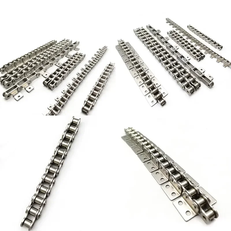 for DIN Standard High Precision Food Grade Roller Chain 12BSS Stainless Steel Roller Chain with Accessories