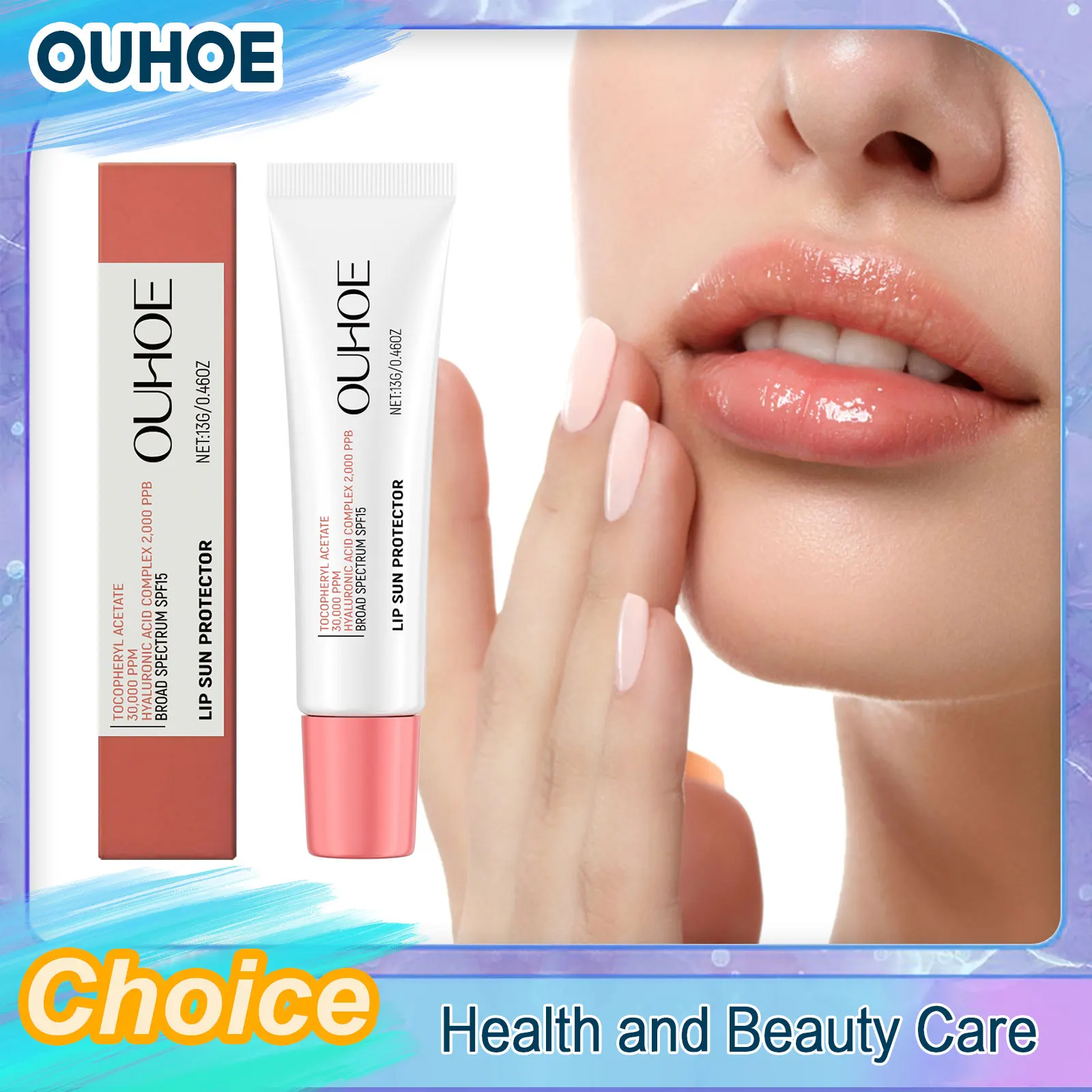 

Sunscreen Lip Balm SPF15 Solar Blocker Hydrating Soothing Moisturizing Fade Lip Lines Sunblock Protection Travel Lips Skin Care