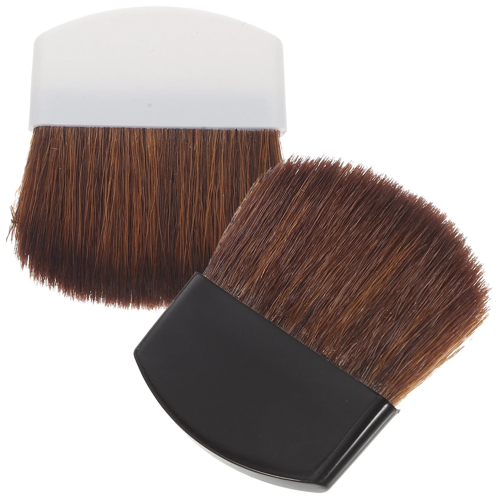 

2Pcs Makeup Brush Set Ideal for Blush Foundation Powder Soft Non-Irritating Horsehair Bristles Daily Beauty Routine