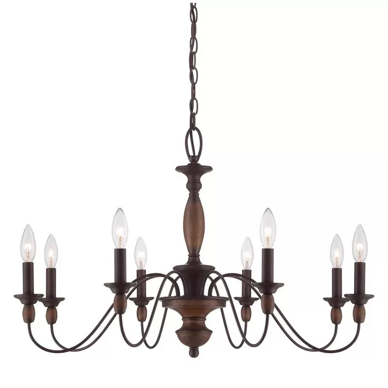 

Retro chandelier designer living room main light French pastoral bedroom personalized rural solid wood dining room lighting