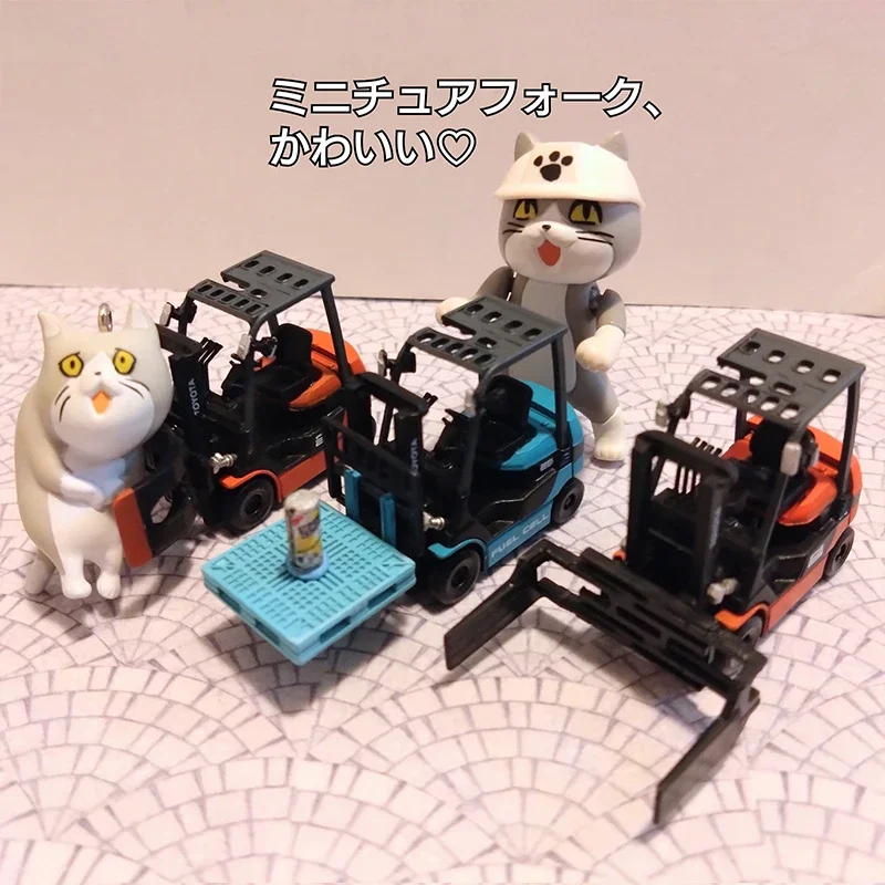 Giocattoli cabina giappone Gashapon Capsule TOYS Kawaii 1/6 carrello elevatore elettrico magazzino miniatura figura carina Anime Gachapon