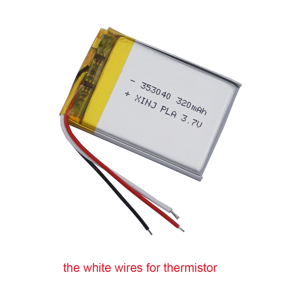 3.7V 320mAh 1.18Wh Polymer Li Lipo Rechargeable Battery Li ion 3 Wires Thermistor 353040 For GPS Music Player Bluetooth Speaker