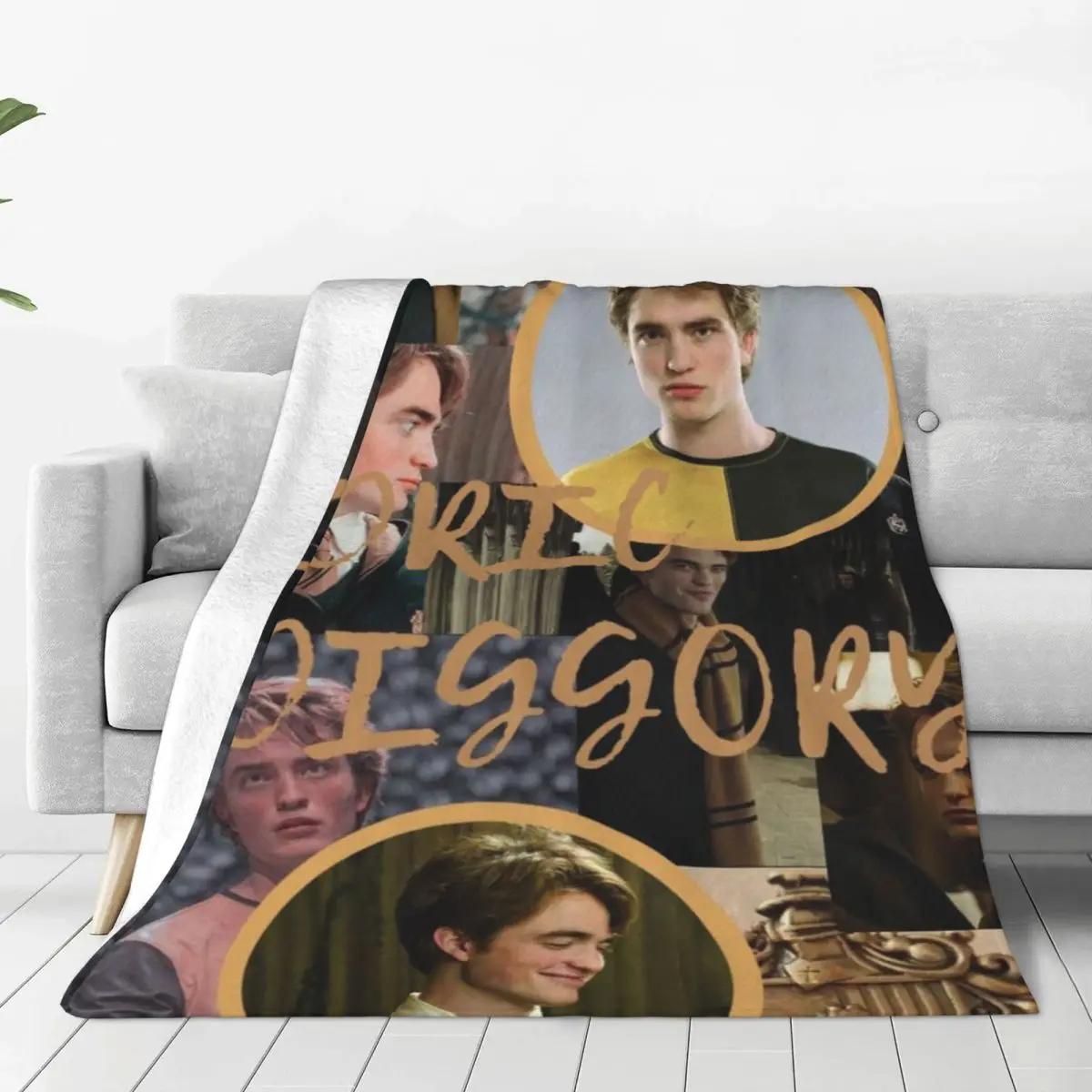 Fluffy Baby Blanket Cedric Diggory Sofa Camp Nap Bedspread Cozy Flannel Blanket Bedroom Decor