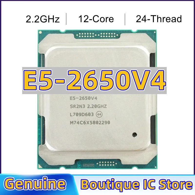 

Xeon E5 2650 V4 2650V4 2.2GHz 12-cores LGA 2011-3 cpu processor