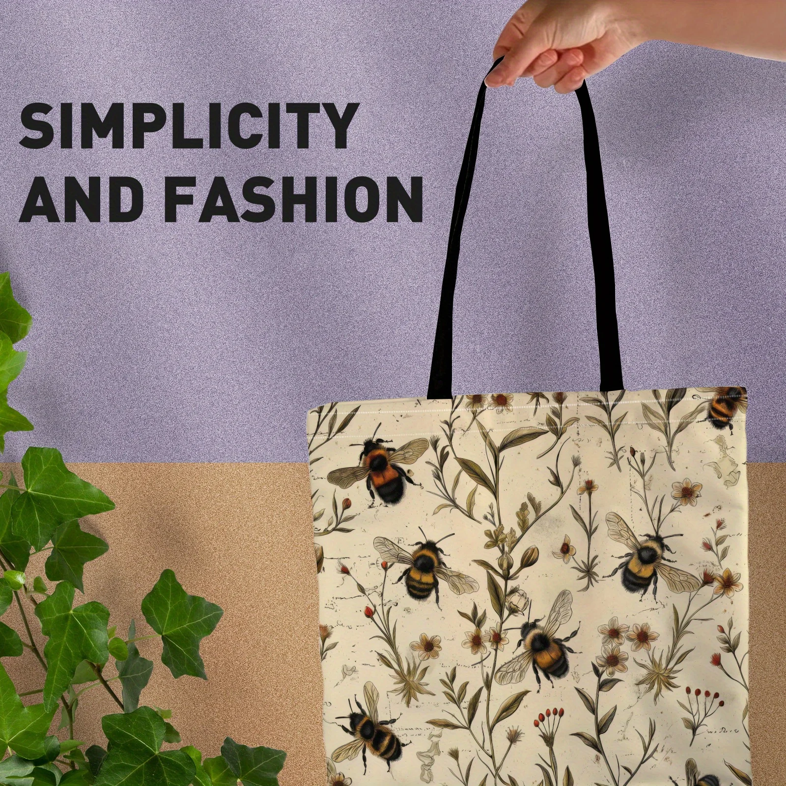 Vintage bijen- en bloemenprint - Travel Accessories Pouch For Women recensie en prijs