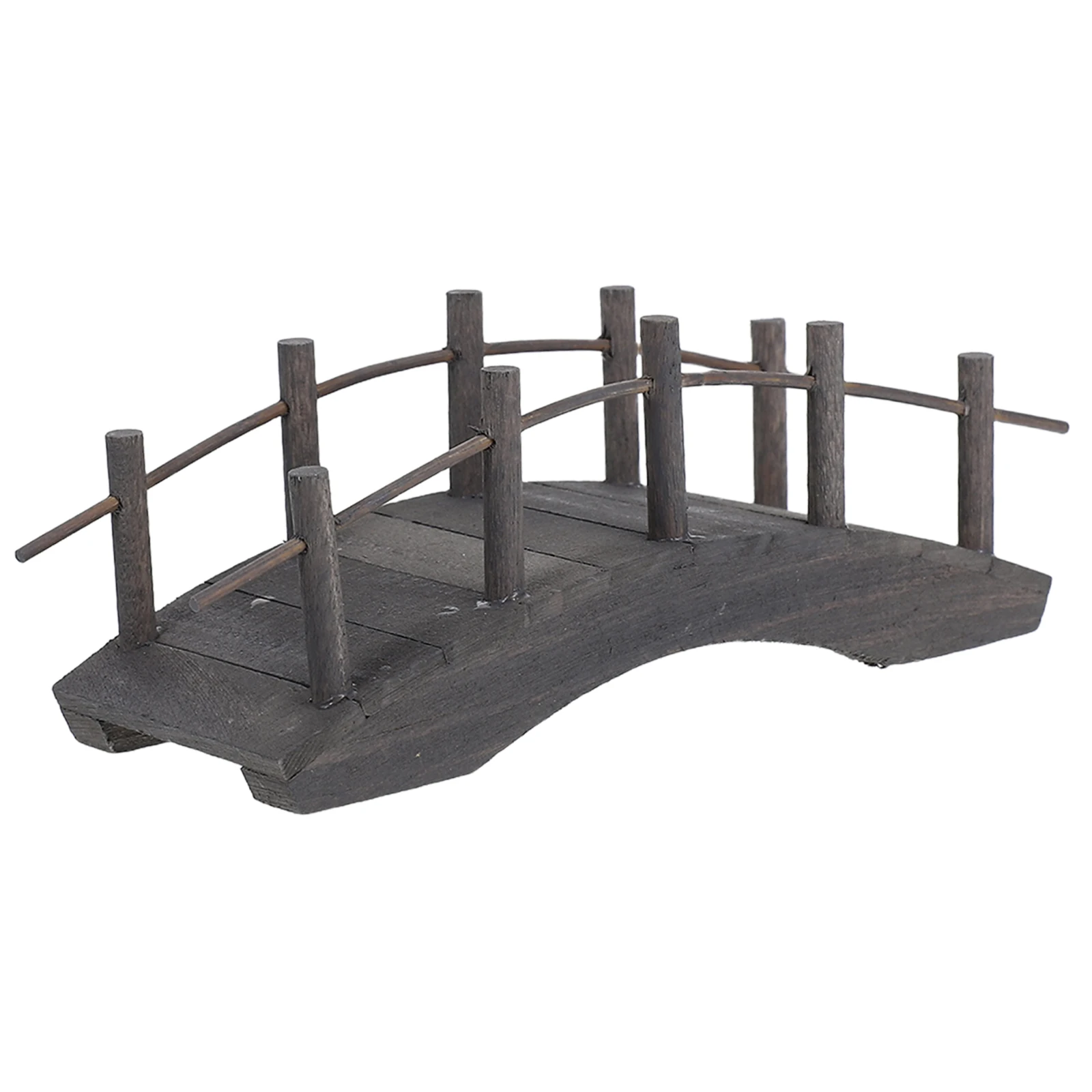 

House Arch Bridge Miniature Vintage Bridge Miniature Wood Versatile Usage Fairy Garden Accessories
