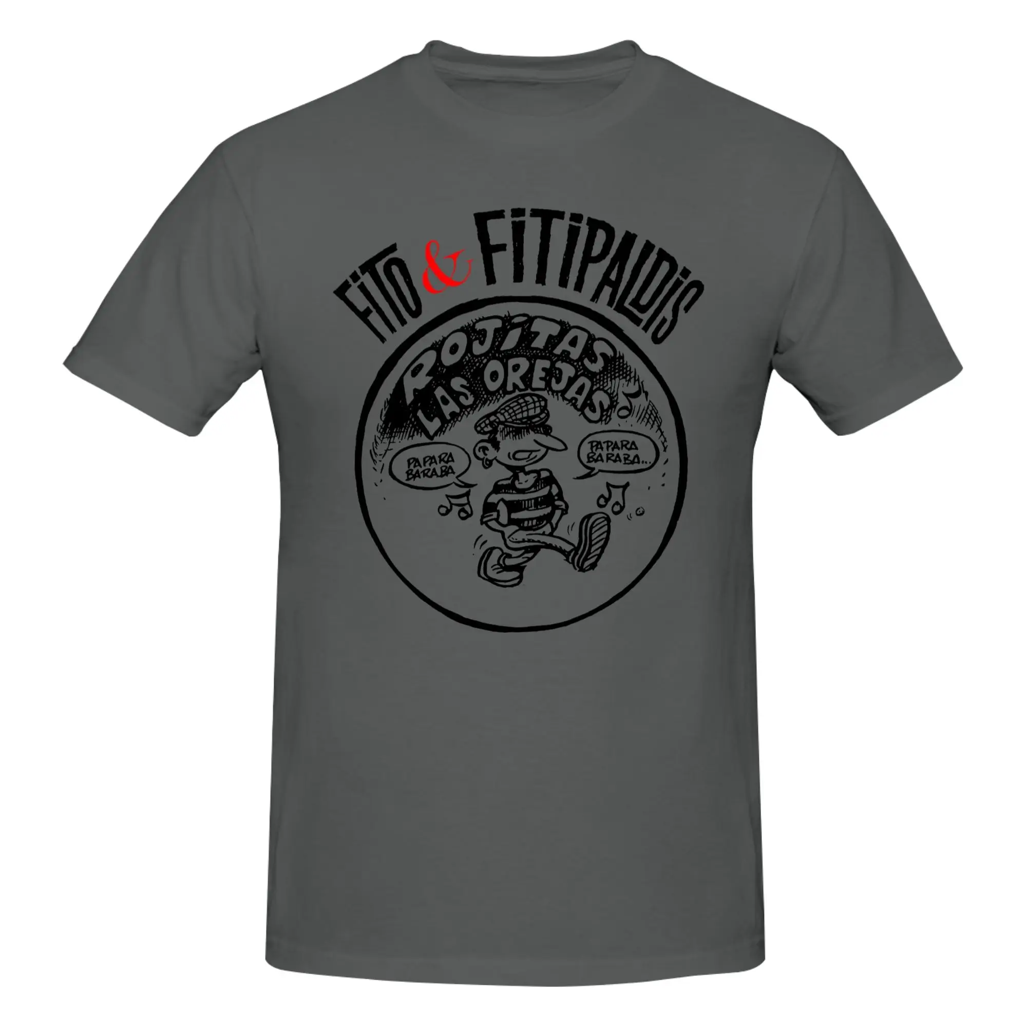 1 Piece Basque Rock Icons Funny 100% Cotton T-Shirt Fito Fitipaldi Tees Tops For Men